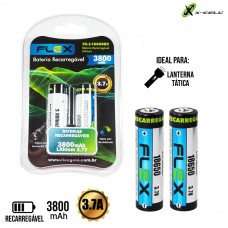 Bateria Recarregável Lítio 2un FX-L18650B2 X-Cell